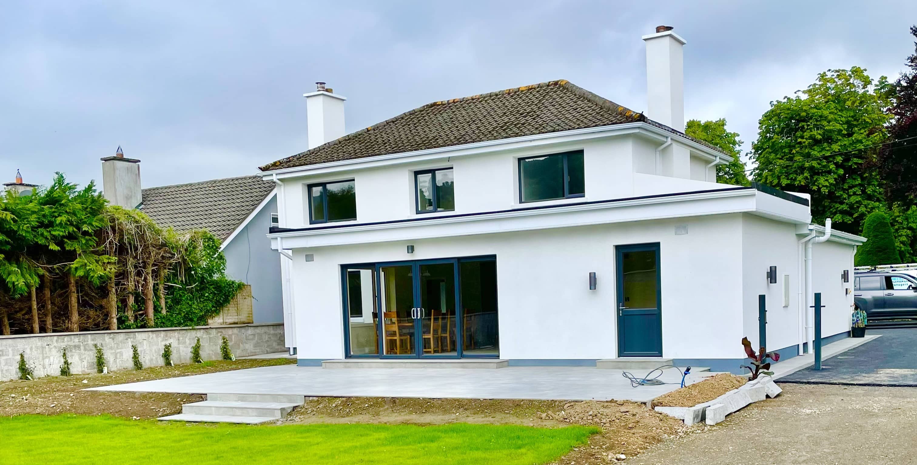 image of a newly constructed extension on the back of a house in Tipperary