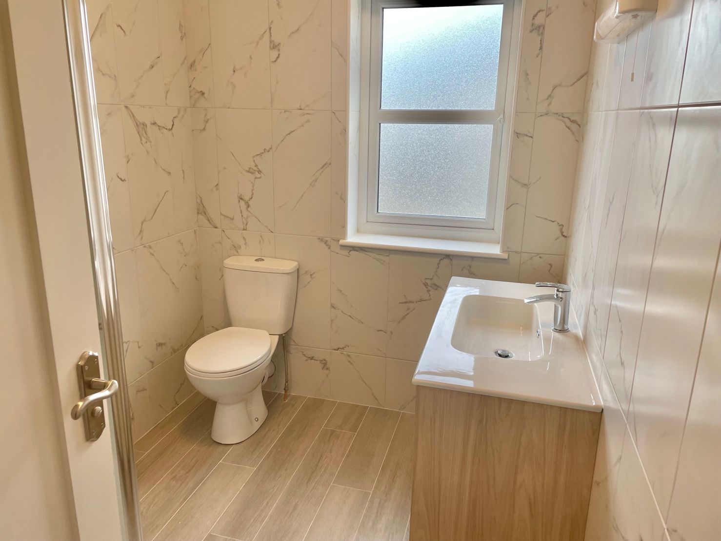 photo of the bathroom inside a house in the Mills Housing Development
